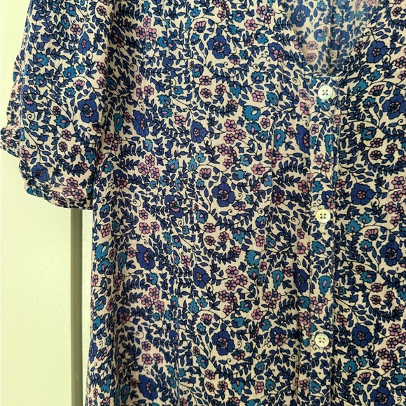 Faherty Orinda Maxi Dress Monserrat Border Floral Size Large - Picture 5 of 6